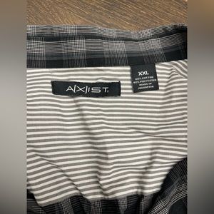 Men’s Axist Black Plaid Button Down Shirt